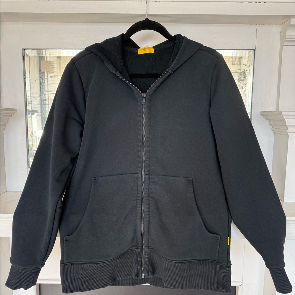 Allbirds Unisex/Mens Black Zip- Up Hoodie